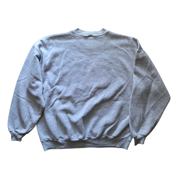 Vintage 90s Jerzees Mens Gray Crewneck - Picture 2 of 9